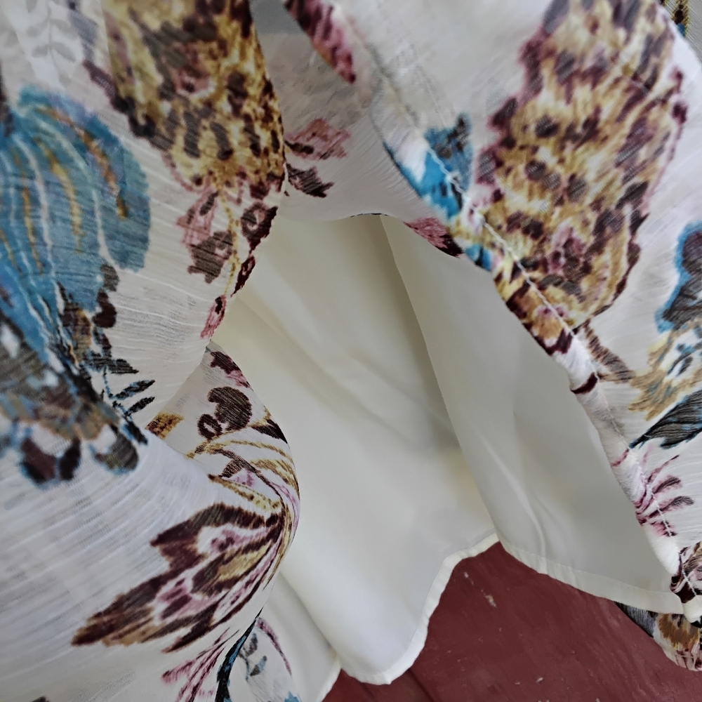 LOFT Multicolor Floral Blouse NWT - Picture 7 of 8